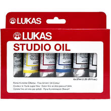 NEU LUKAS STUDIO OIL / lmalfarben Set, 6 x 37 ml