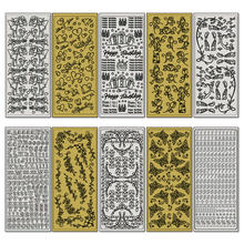 Relief-Sticker, Ganzjahres-Set, 10 Blatt