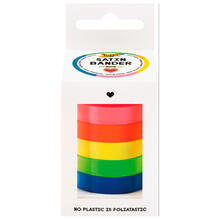 Satinbnder-Mix Neon, 5 Farben, 10mm x 4 Meter