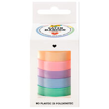 Satinbnder-Mix Pastell, 5 Farben, 10mm x 4 Meter