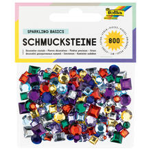 Schmucksteine, Eckig & Rund sortiert, ca. 800 Stk