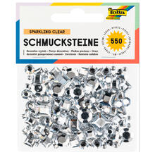 Schmucksteine Sparkling Clear, 550 Stck, Gre & Form sortiert