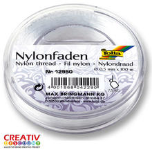Nylonfaden auf Spule, 0,50mmx 100m