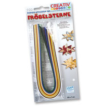 Papierstreifen Frbelsterne Weihnachtsfarben 100St