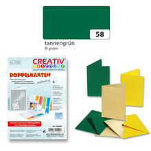 Doppelkarten & Umschlge Standardformat Tannengrn