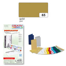 SALE Doppelkarten & Umschl�ge, langes Format Gold