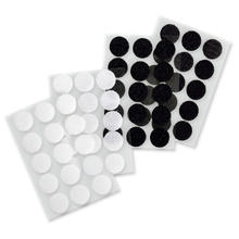 Klettpunkte schwarz + weiß, 30 Stück, Ø 2 cm
