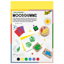 Moosgummi /Schaumstoffplatten Set Selbstklebend f�r vielf�ltige Bastelarbeiten, 20 x 29 cm, 7 Farben