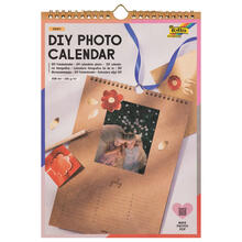 DIY Fotokalender, kraft, 200g/m�, DIN A4