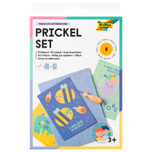 Prickel-Set, inkl. Prickelnadel, Filz, 6 Motivkarten in DIN A6