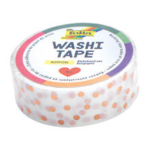 Washi Tape Klebeband, HOTFOIL rosegold Dots