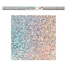 Holographische Folie, Dots silber, 40 x 100cm
