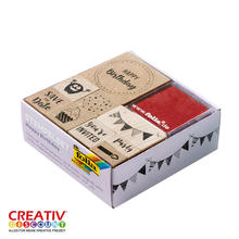 Holzstempel-Set 11 Teile, HAPPY BIRTHDAY