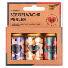Siegelwachs-Perlen Set Classic, 162 Perlen in 3 Farbsortierungen
