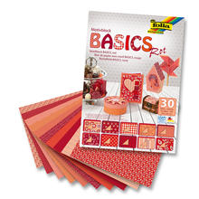 Motivblock BASICS Rot, 24x34 cm, 30 Bogen