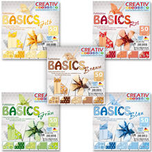 Faltblätter BASICS, 50 Blatt, 5 Motive - Verschiedene Ausführungen