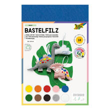 Bastelmappe Filz 10 Bg. 20x30cm sortiert