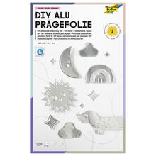 Prgefolie, 3 Bogen, 19x30cm, silber