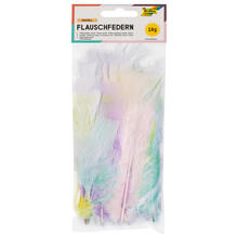 Flauschfedern, Pastellfarben-Mix, 10 g
