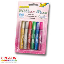 Glitter Glue 6er,6 Klebestifte mit je 9,5ml Inhalt