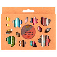 Organic Bio Glitter & Pailletten Set, 20-teilig