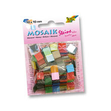 Mosaik Kunstharz Glnzend 10x10mm 45g sortiert