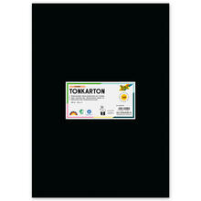 Bastelkarton / Tonkarton 180g/m�, DIN A3, 100 Blatt, schwarz