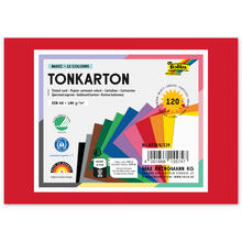 Color-Bastelkarton / Tonkarton 180g/m�, DIN A6, 120 Blatt, 12 Farben sortiert