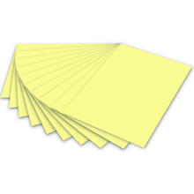 Color-Bastelkarton, 10 Bogen, 220 g/qm, 50x70 cm, Zitronengelb