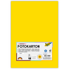 Fotokarton, 50 Bogen, 300 g/qm, DIN A4, Bananengelb