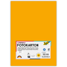 Fotokarton, 50 Bogen, 300 g/qm, DIN A4, Dunkelgelb