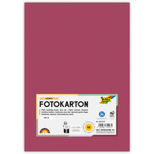Fotokarton, 50 Bogen, 300 g/qm, DIN A4, Weinrot