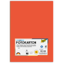 Fotokarton, 50 Bogen, 300 g/qm, DIN A4, Orange