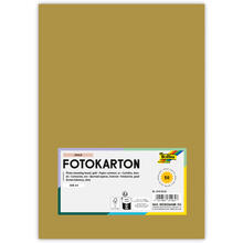 Fotokarton, 50 Bogen, 300 g/qm, DIN A4, Gold Matt