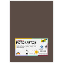 Fotokarton, 50 Bogen, 300 g/qm, DIN A4, Dunkelbraun