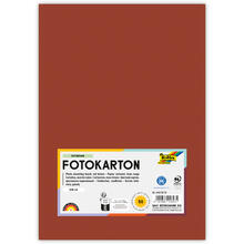 Fotokarton, 50 Bogen, 300 g/qm, DIN A4, Rotbraun