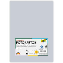 Fotokarton, 50 Bogen, 300 g/qm, DIN A4, Hellgrau