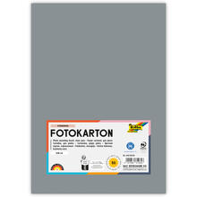 Fotokarton, 50 Bogen, 300 g/qm, DIN A4, Steingrau