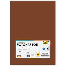 Fotokarton, 50 Bogen, 300 g/qm, DIN A4, Schokobraun
