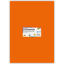 Fotokarton 300g/qm 50x70 cm, Hell-Orange, 1 Bogen