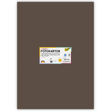 Fotokarton 10 Bogen, 300 g/qm, 50x70 cm, Dunkelbraun