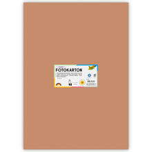 Fotokarton 10 Bogen, 300 g/qm, 50x70 cm, Hellbraun