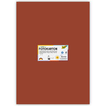 Fotokarton 300g/qm 50x70 cm, Rotbraun, 1 Bogen