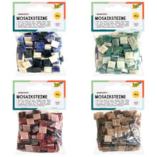 NEU Kunstharz Mosaiksteine Marmoriert, 45g, 10x10mm, 190 Stück - Verschiedene Farben
