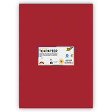 Tonpapier 130g/qm, DIN A3, 50er Pack, Dunkelrot