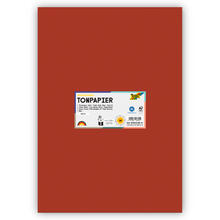 Tonpapier 130g/qm, DIN A3, 50er Pack, Rotbraun
