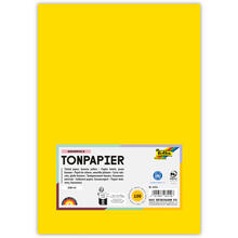 Tonpapier, 100 Bogen, 130 g/qm, DIN A4, Bananengelb