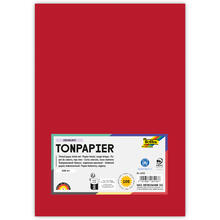 Tonpapier, 100 Bogen, 130 g/qm, DIN A4, Ziegelrot