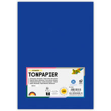 Tonpapier, 100 Bogen, 130 g/qm, DIN A4, Ultramarin