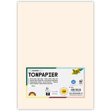 Tonpapier, 100 Bogen, 130 g/qm, DIN A4, Haut / Hellbeige
